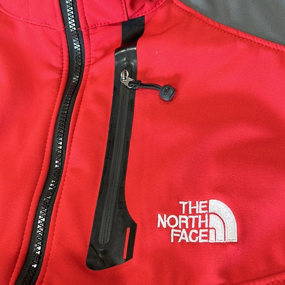 The North Face summit series Jacket red & Gray Softshell Lined Hood/ready XL - Picture 4 of 16